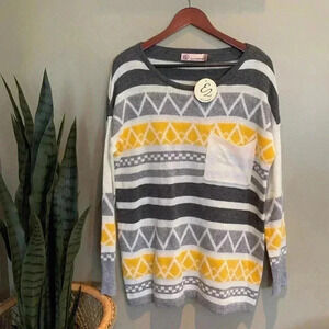 E2 CLOTHING MENS TRIBAL SWEATER